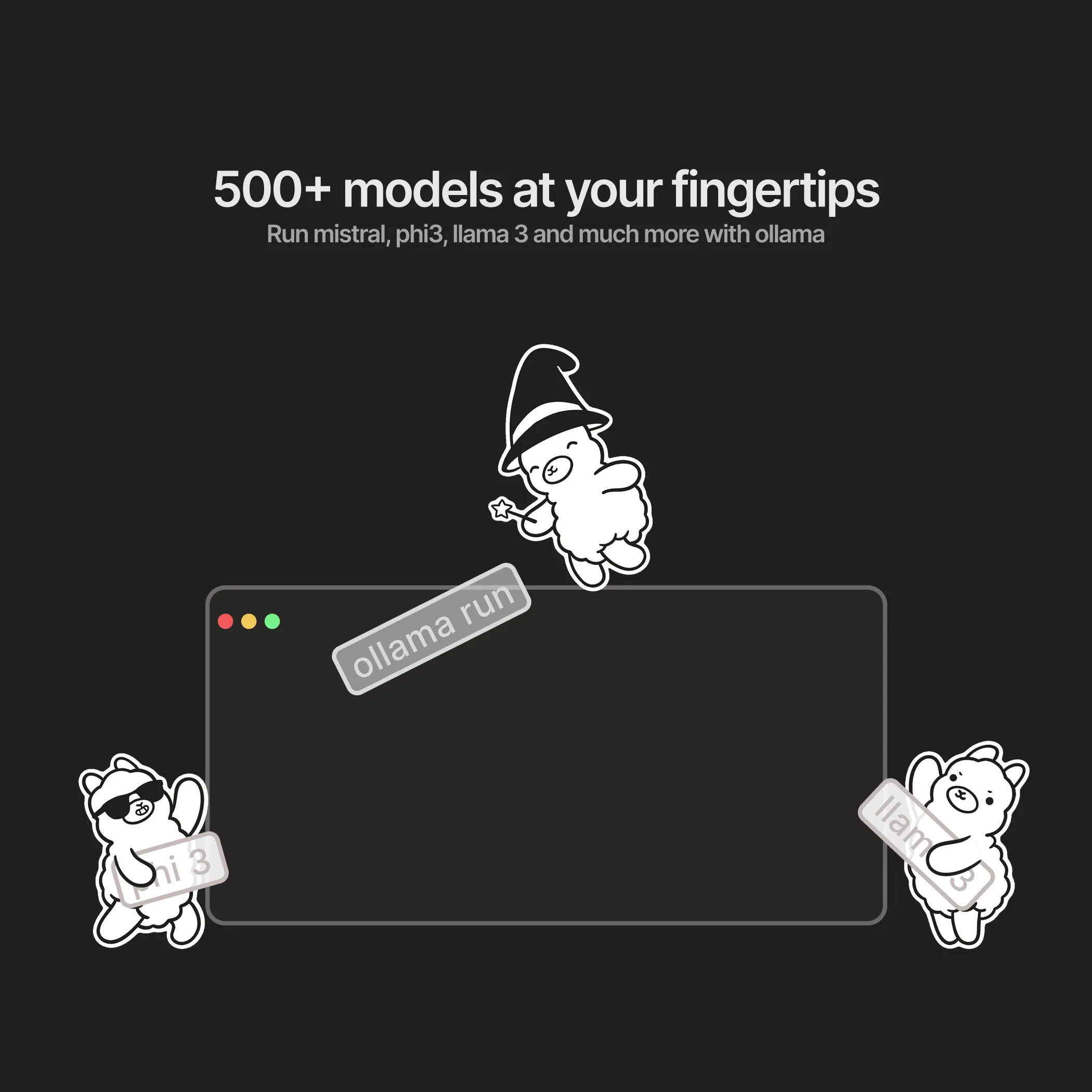 500+ models at your fingertips poster