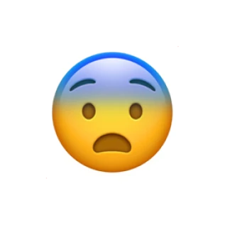 Frightened emoji