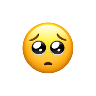 Pleading emoji